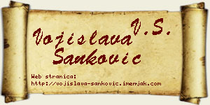 Vojislava Sanković vizit kartica